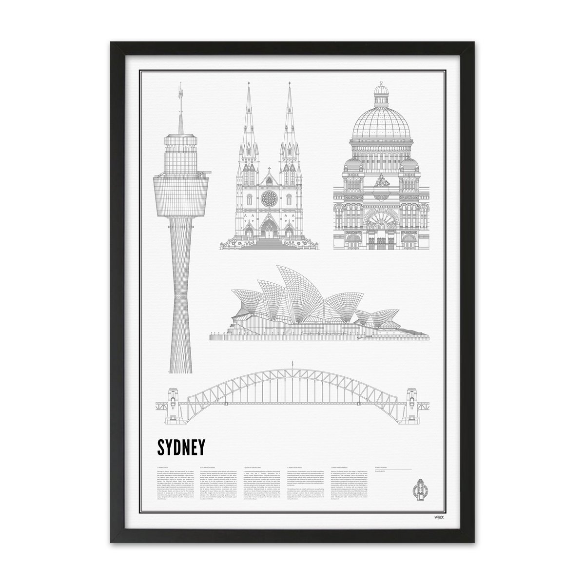 Poster von Iconics of Sydney | WIJCK.